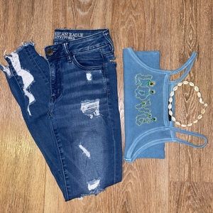 American Eagle Ripped Jegging